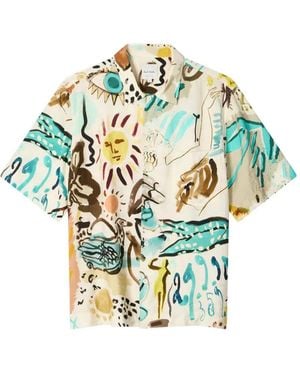 Paul Smith Camisa Con Estampado Ink Works - Neutro