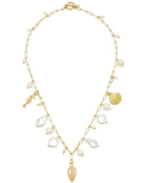 Oceanus Collana Pearl Prism - Bianco