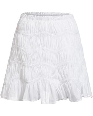 Merlette Minijupe Maeva À Volants - Blanc