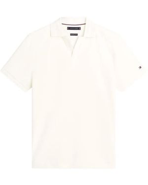 Tommy Hilfiger Regular-Fit Short-Sleeve Cotton Polo Shirt - White