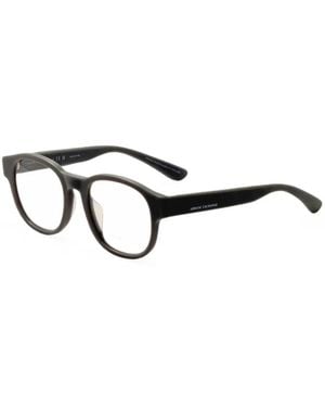 ARMANI EXCHANGE Matte Round-Frame Glasses - Black