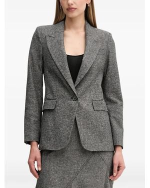 Pedro Del Hierro Madrid Button-Up Blazer - Gray