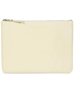 Comme des Garçons Leather Zip Wallet - Natural