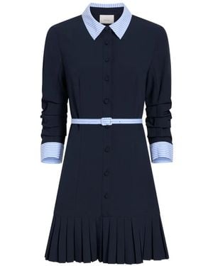 Cinq À Sept Lucilla Stripe Shirting Dress - Blue