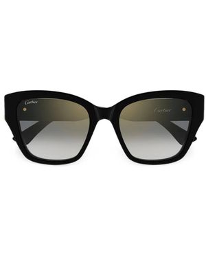 Cartier C De Cartier Sunglasses - Black