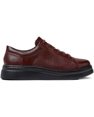 Camper Runner Up Leather Lace-Up Trainers - Brown