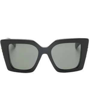 Gucci Square-Frame Logo-Detail Sunglasses - Grey