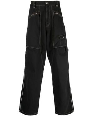 Isabel Marant Parker Hose Mit Weitem Bein - Schwarz
