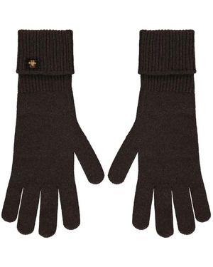 Moorer Ribbed Cuff Gloves - Black
