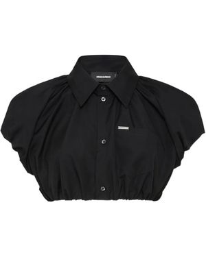 DSquared² Cropped Shirt - Black