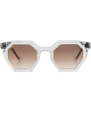 Yohji Yamamoto Geometric-Frame Sunglasses - White