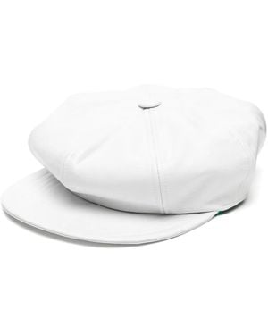 Madison Maison Cappello Baker Boy Verniciato - Bianco