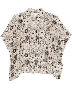 Aspesi Floral-Print Shirt - Grey