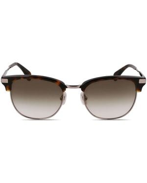 Paul Smith Linden Browline-Frame Sunglasses - Brown