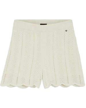 BOSS Shorts Con Borde Festoneado - Neutro