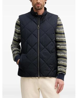 Barbour City Harrington Quilted Zip-Up Gilet - Blue