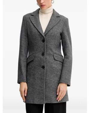 Silvian Heach ボタン ポケット コート - グレー