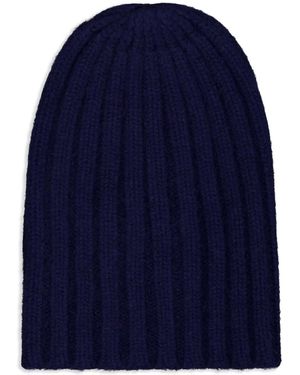 Laneus Ribbed-Knit Beanie - Blue