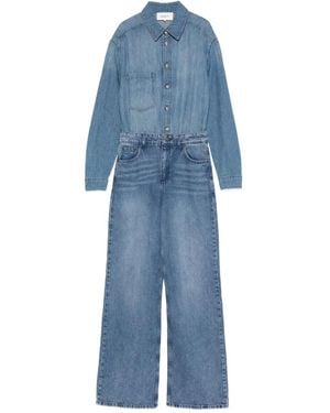 Ba&sh Mono con bolsillos y botones - Azul