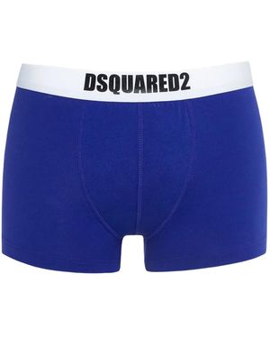 DSquared² Logo-Waistband Boxers - Blue