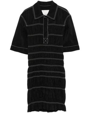 Nanushka Smocked-Detail Dress - Black