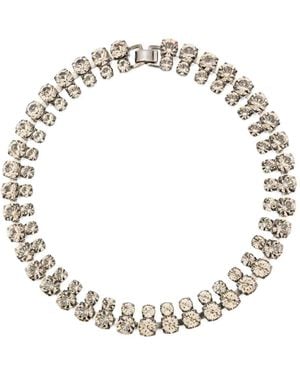 Helene Zubeldia Crystal-Embellished Necklace - Metallic
