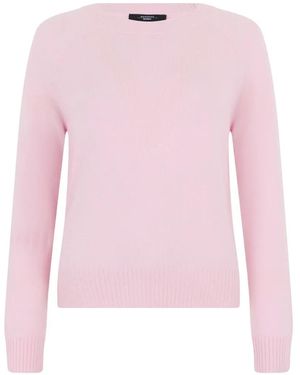 Weekend by Maxmara Long-Sleeve Crewneck Sweater - Pink