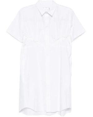 Sacai Poplin Dress - White