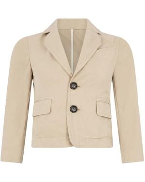 DSquared² Maggie Buttoned Jacket - Natural