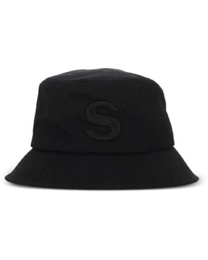 Sacai Fischerhut Mit Buchstabenapplikation - Schwarz