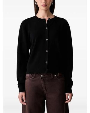 Scotch & Soda Embroidered Button-Up Cardigan - Black