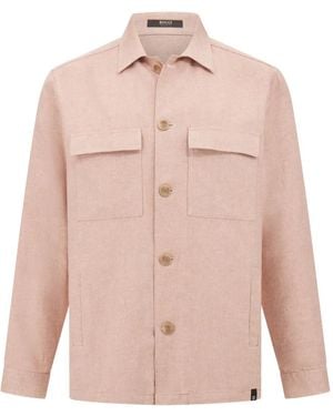 BOGGI Link Chest-Pockets Shirt Jacket - Pink