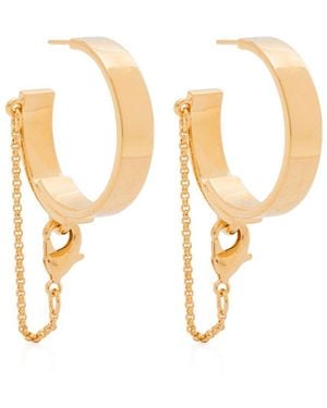 Eddie Borgo Safety Chain Earrings - White