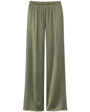 Semicouture Pantalon À Taille Élastiquée - Vert