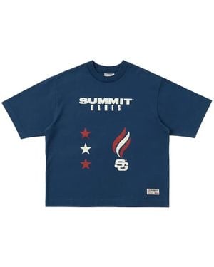 SUMMER GAMES Graphic-Print T-Shirt - Blue