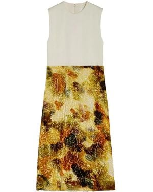 Jil Sander Jacquard Midi Dress - White