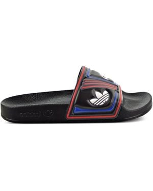 adidas Adilette "Core/ Six/Collegiate Royal" Slides - White