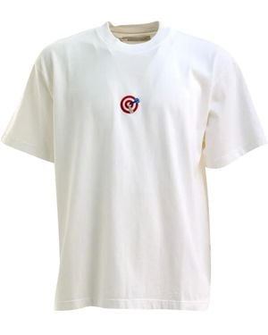 ALBERTO BRESCI T-Shirt Met Dart Board - Wit