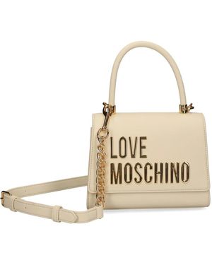 Love Moschino Logo-Lettering Tote Bag - Metallic