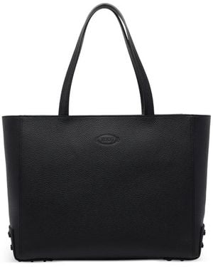 Tod's Schultertasche aus Leder - Schwarz