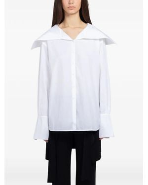Beaufille Romi Wide-Collar Blouse - White