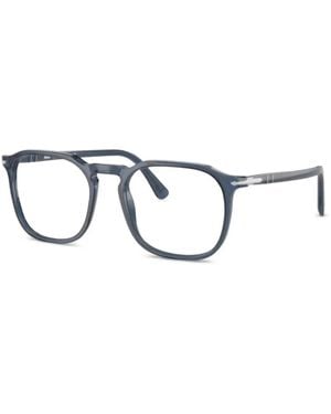 Persol Geometric-Frame Glasses - Blue