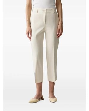Sisley Pantalon Court À Plis Marqués - Natural