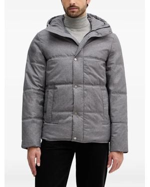 Benetton Hooded Padded Jacket - Grey