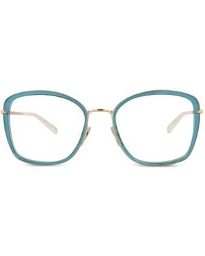Pomellato Geometric-Frame Glasses - Blue