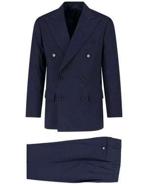 Cesare Attolini Double-Breasted Suit - Blue