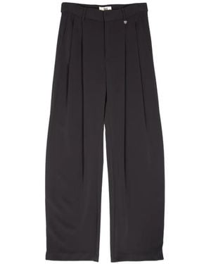 Aniye By Bella Pleat-Detail Pants - Black