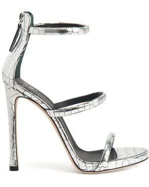 Giuseppe Zanotti Sandali Harmony Metallizzati 120Mm - Bianco