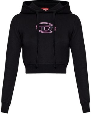 DIESEL F-Slimmy-Hood-Od Hoodie - Black