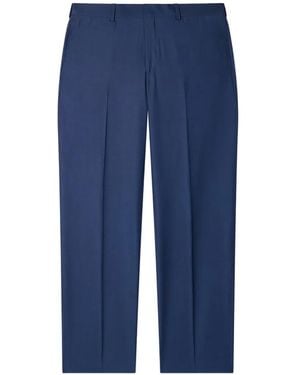 Paul Smith Wool-Viscose Pants - Blue